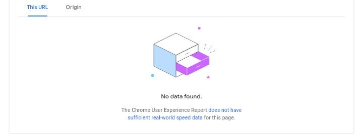 null response from chrome UX - PageSpeed Insight