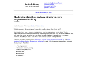 Challenging algorithms
