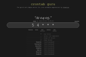 crontab guru