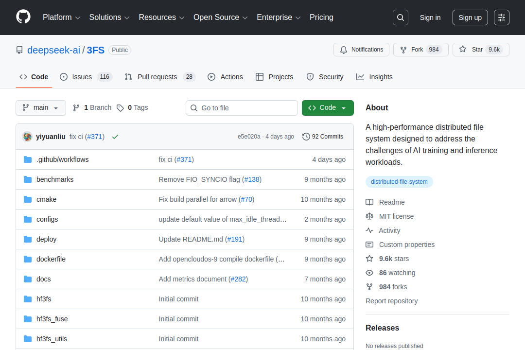 3FS &mdash; screenshot of github.com