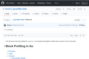 Go block profiler