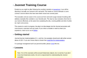 jsonnet course
