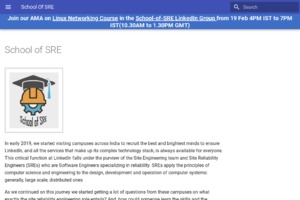 School of SRE