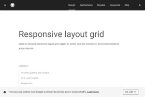 Responsive layout grid