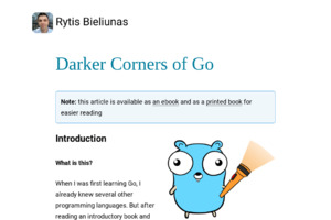 Darker Corners of Go
