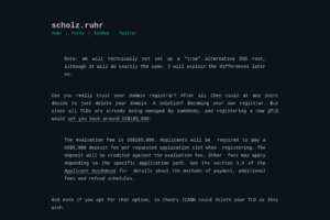 Build your own DNS root