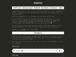 PubSub via local storage