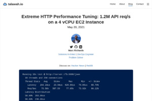 Extreme HTTP Performance Tuning: 1.2M API req/s on a 4 vCPU EC2 Instance