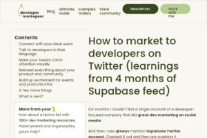 Developer Marketing on Social Media