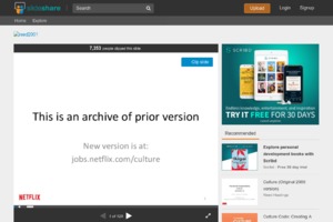 Netflix cultur presenation