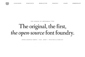 The League of movable type