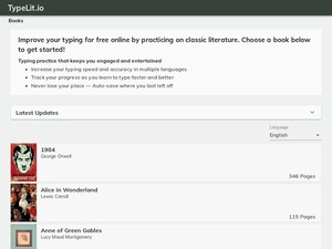 Learn typing by typing novels