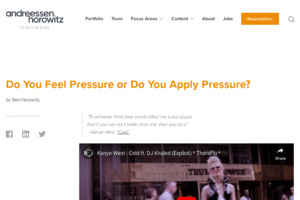 Do you feel pressure or do you apply pressure