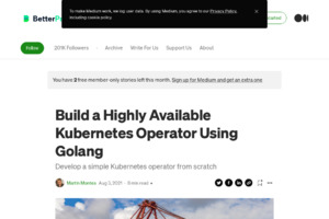 Building a kubernetes operator