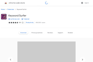 Keyword Surfer Chrome Extension