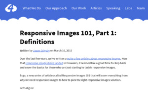 Responsive Images 101