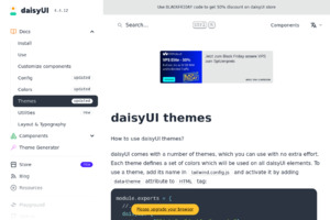 daisyUI themes — Tailwind CSS Components