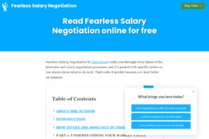 Fearless salary negotiation