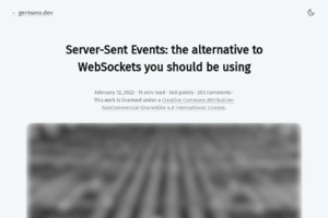 Server Sent Events vs. Websockets