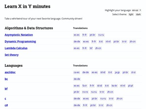 Learn the syntax basics of a new language