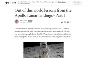 Out of this world lessons from the Apollo Lunar landings