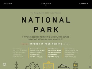 National Park Font
