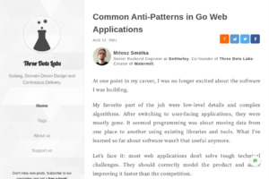 Common anit-pattern in go web applications