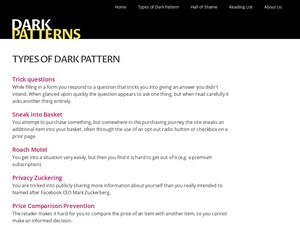 Dark Patterns