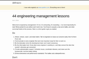 44 engineering management lessons