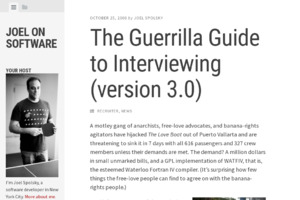 The Guerrilla Guide to Interviewing